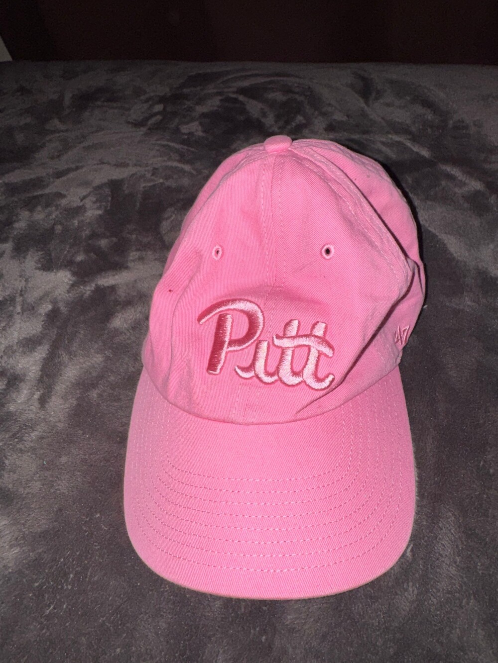 47 Brand Pitt Baseball Cap Pink Cotton Adjustable Strap
